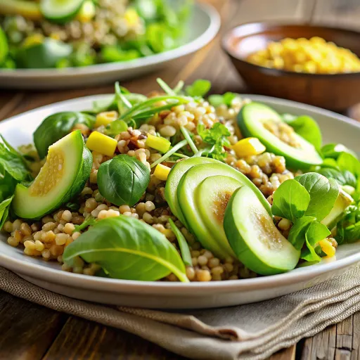 Sałata z Jęczmieniem i Grillowanym Awokado